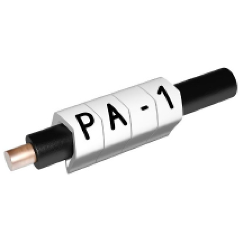Partex PA1-RBW (N) Black on White Cable Marker – Reel