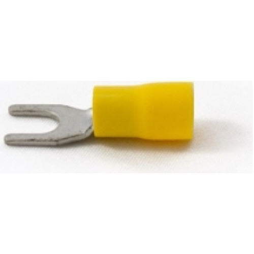 Partex YS53 Yellow Spade Terminal 5mm (100 Pack)
