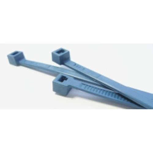 Partex MDT140I Metal Detectable Cable Tie 140x3.5mm Blue (100 Pack)