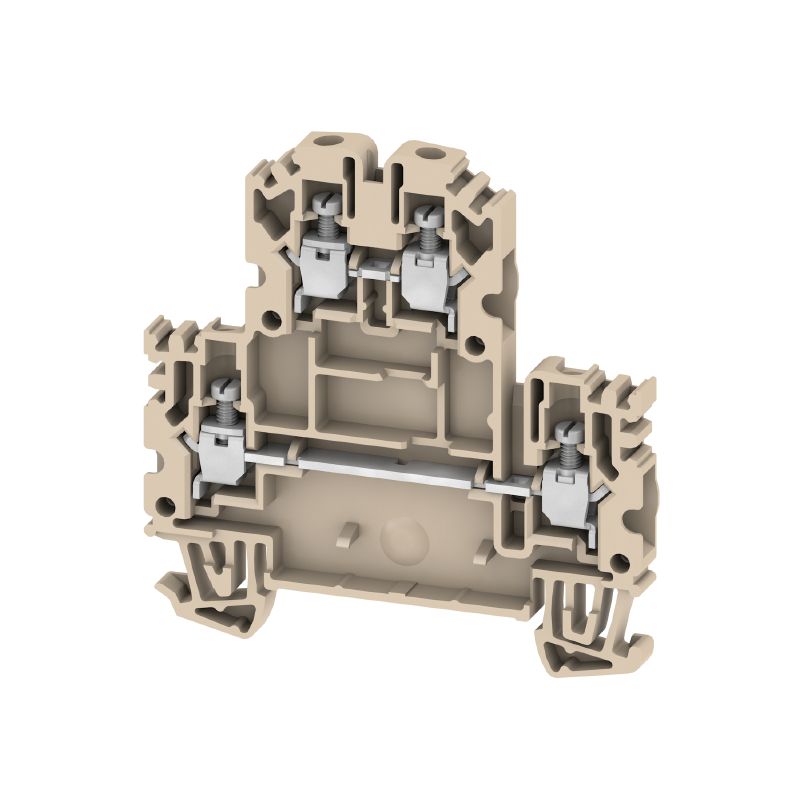 Weidmuller 1041600000 WDK 2.5mm Double Level Beige DIN Terminal