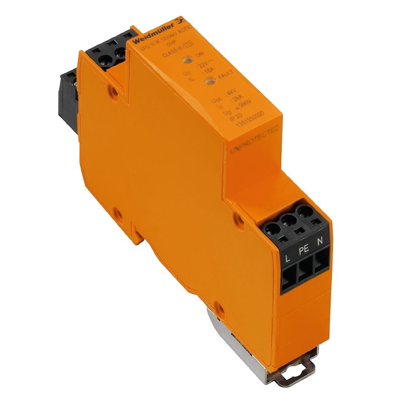 Weidmuller 1351580000 VPU III R 24V/4KV AC/DC Surge Voltage Arrester 