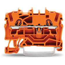 Wago 2000-1202 ATEX 1mm Push Fit Terminal Orange