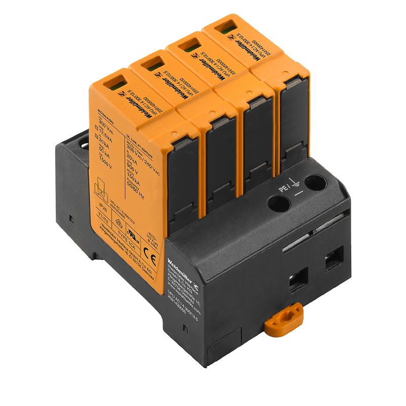 Weidmuller 2591420000 VPU AC I 4 TN-C-S, TN-S Surge Voltage Arrester