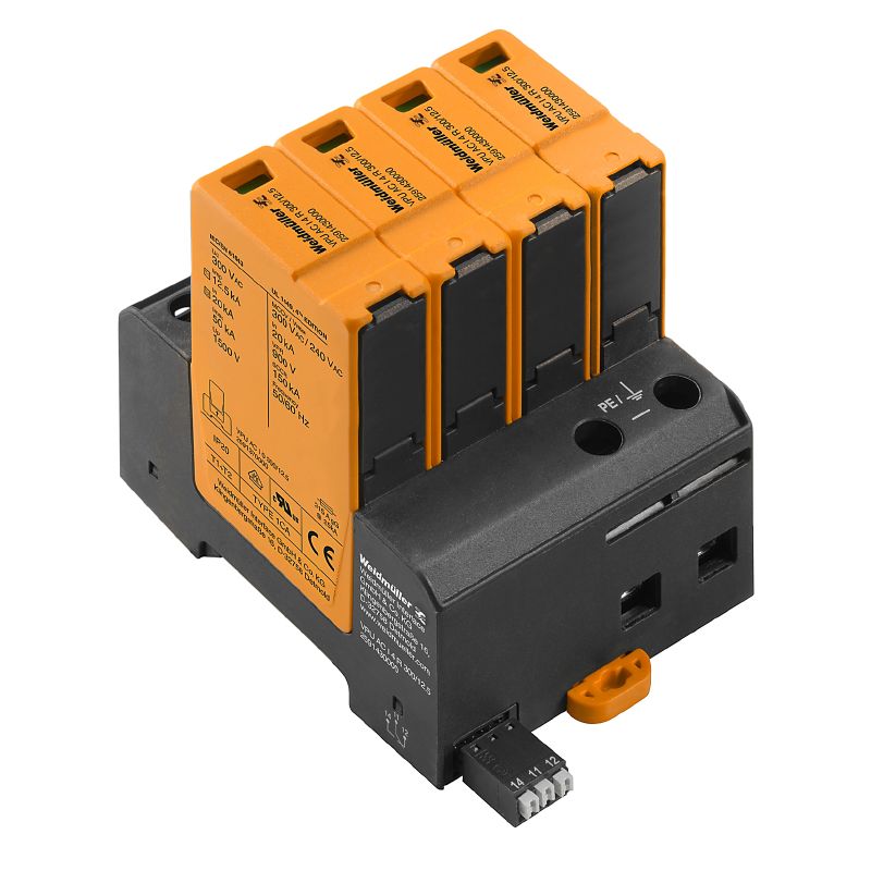 Weidmuller 2591430000 VPU AC I 4 R TN-C-S, TN-S Surge Voltage Arrester