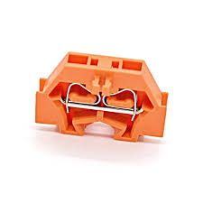WAGO 261-336 CAGE CLAMP® 4-Conductor Terminal Block Screw Mount 2.5mm Orange