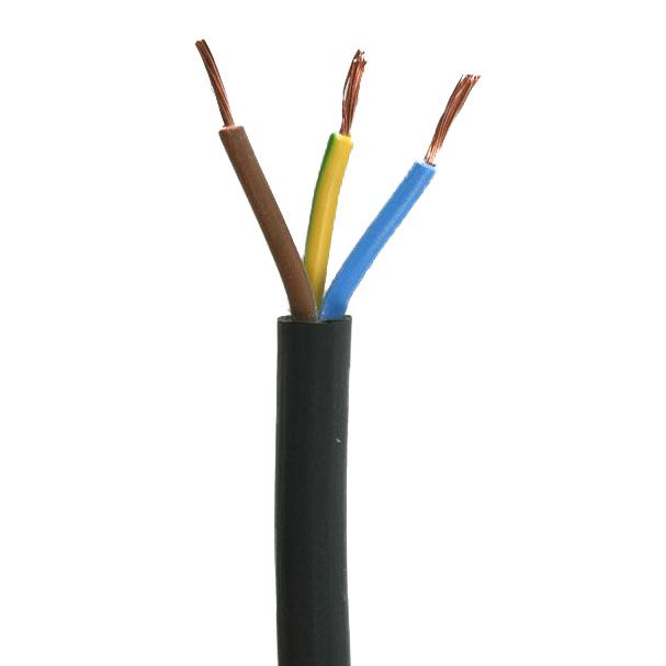 3183Y 1.5MM 3C Flex PVC Black (100M)