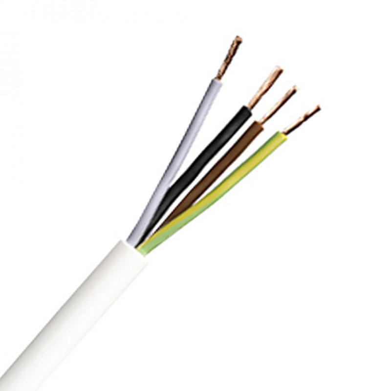 3184Y 1.0MM 4C Flex PVC White (100m)