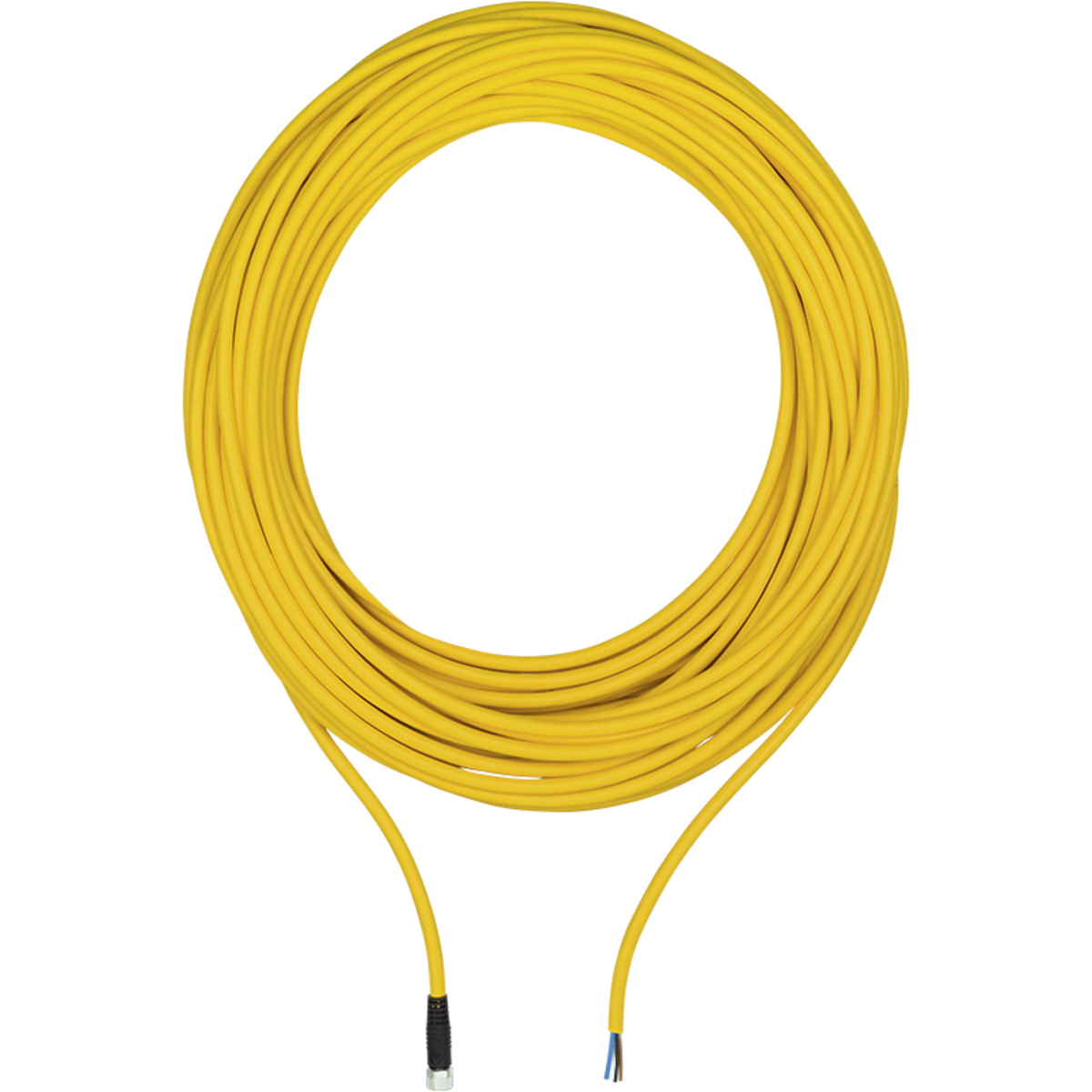 PILZ 533131 Female 4 Pin M8 PUR Connection Cable 10m Yellow Straight