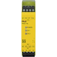 PILZ 774130 Emergency Stop Safety Relay 2 Safety Output 1 Auxiliary Output 24 VDC