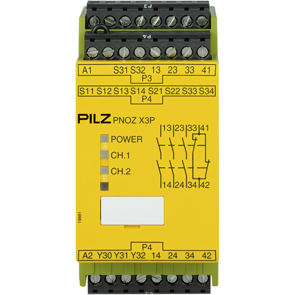 PILZ 777310 PNOZ X3P Safety Relay 3NO 1NC 24VAC/DC