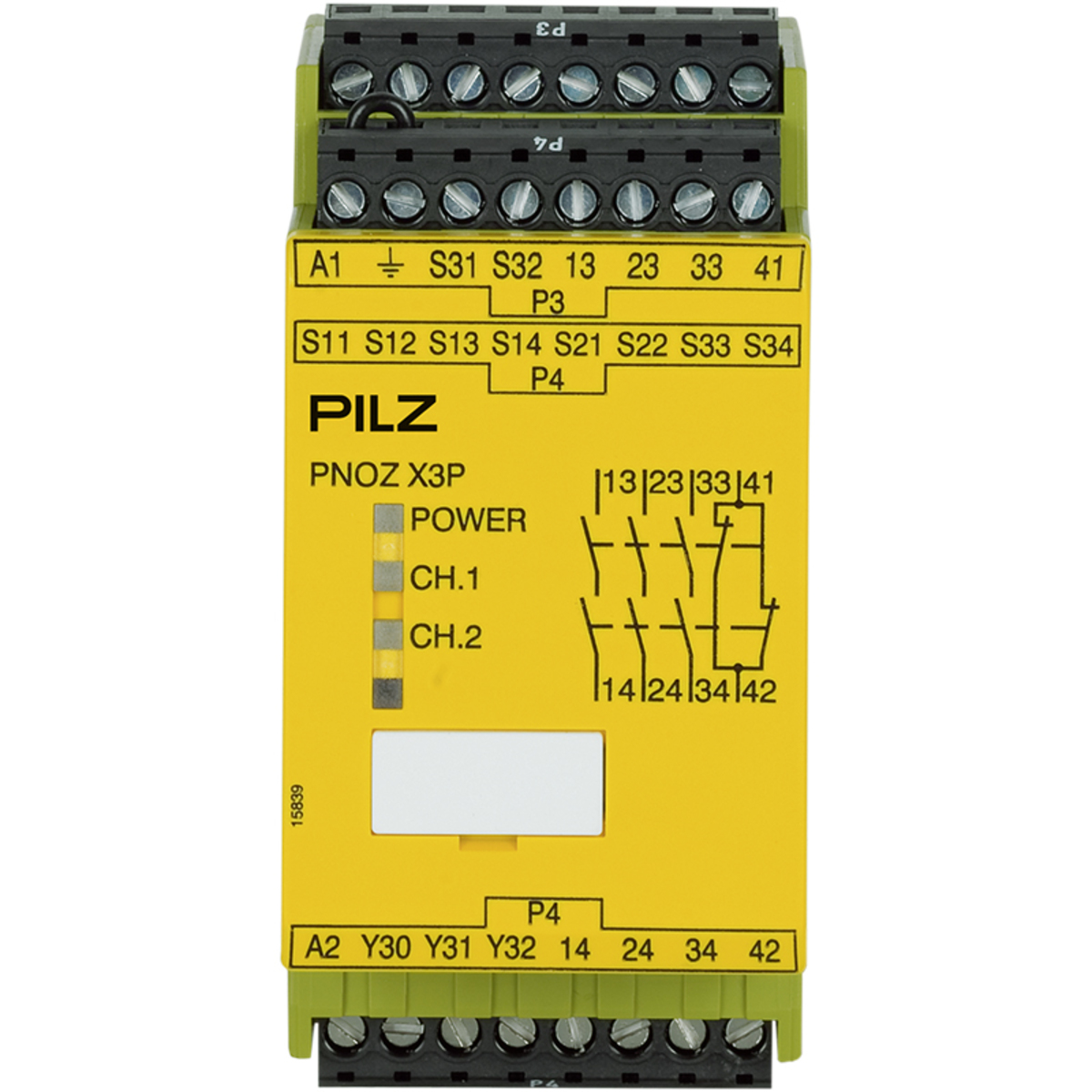 PILZ 777313 PNOZ X3P Safety Relay 3NO 1NC 24-240VAC/DC