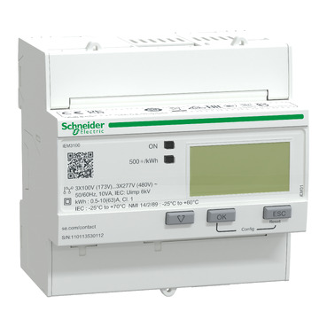Schneider A9MEM3100 iEM3000 kWh Meter Basic 63A