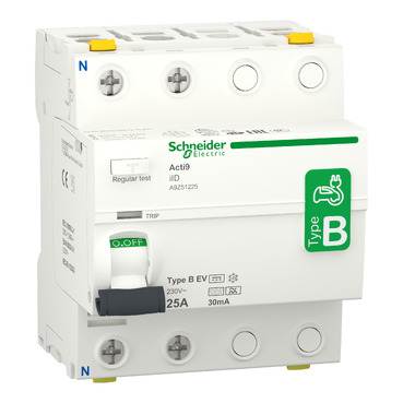 Schneider A9Z51225 iID RCCB 2P 25A 30mA B EV Type