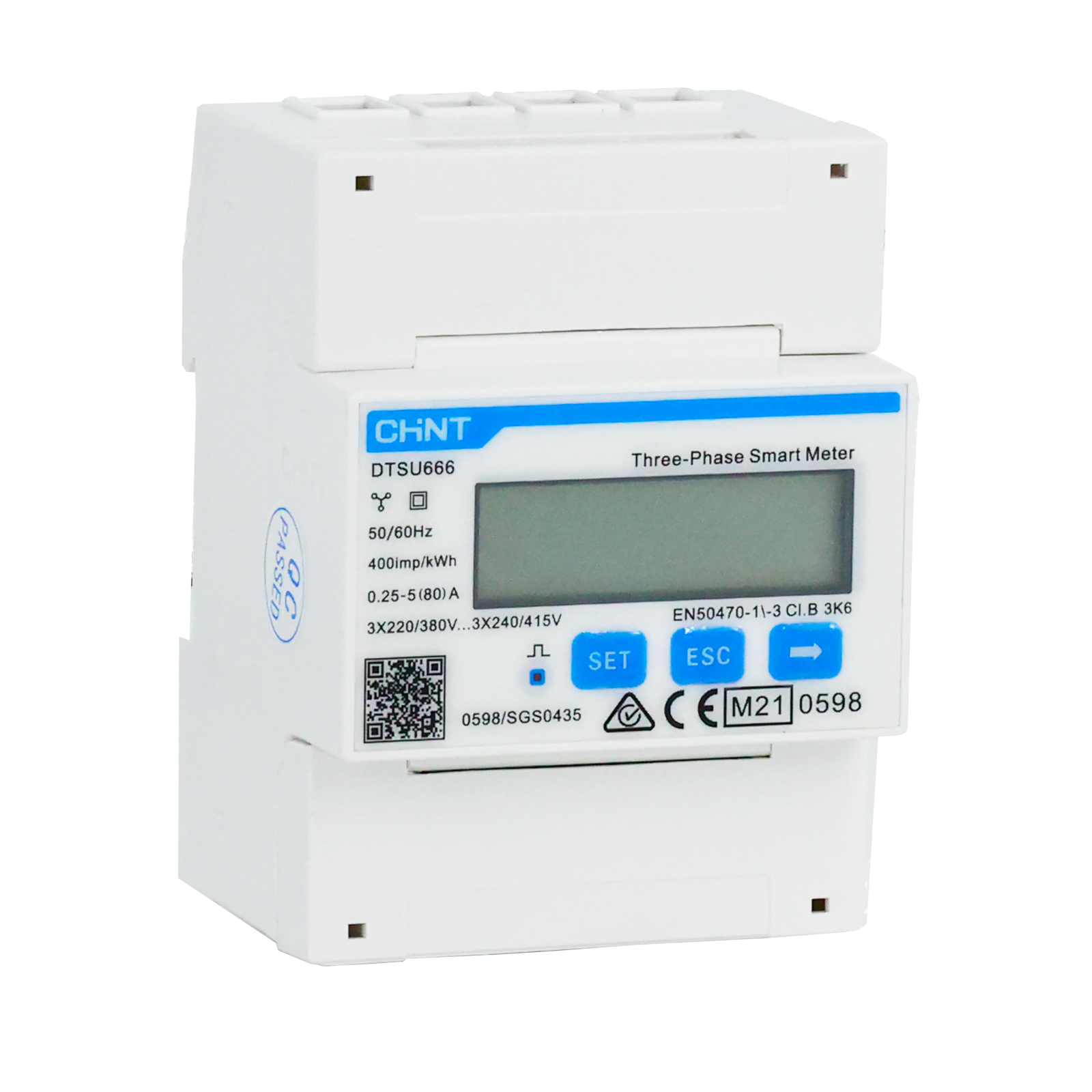 Chint DTSU666-230V/400V-5/80A 3 Phase Electricity Meter
