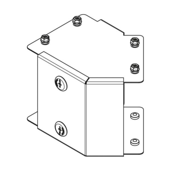 Legrand MGR22CL Pre-Galvanised Steel Distribution Trunking Outside Lid 45° Bend 50mm x 50mm