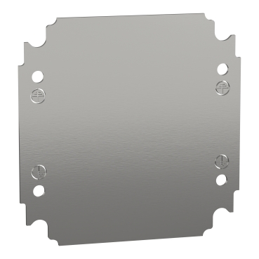 Schneider NSYMM22 Galvanised Sheet Steel Plain Mounting Plate H200xW200mm