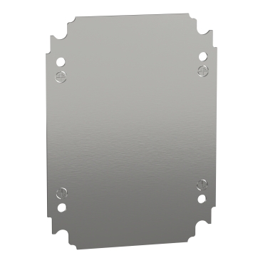 Schneider NSYMM2520 Galvanised Sheet Steel Plain Mounting Plate H250xW200mm