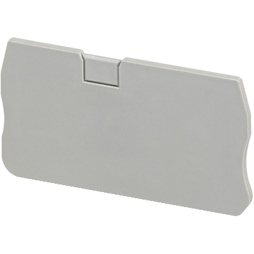 Schneider NSYTRACR42 Grey End Plate for Spring Terminals 2.2mm 