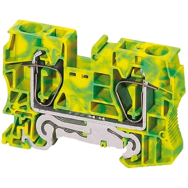 Schneider NSYTRR102PE Earth DIN Rail Spring Terminal Block 10mm2