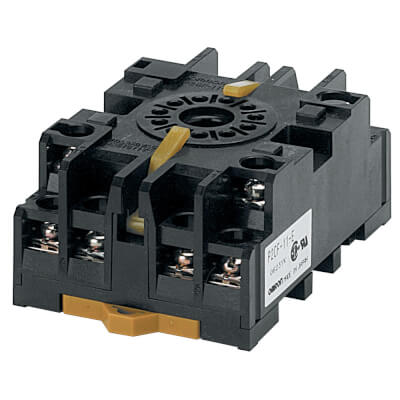 Omron P2CF-11-E Din Rail / Surface Mount Relay Socket Base 11 Pin Screw Terminal