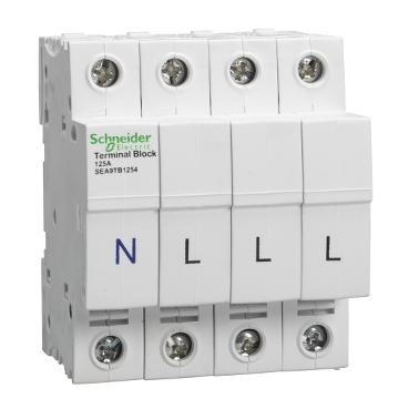 Schneider SEA9TB1254 Acti9 Terminal Block 125A 4 Pole