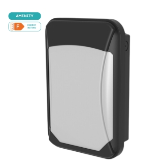 LUMINEUX 431200 Hurworth Mini Wallpack 12W 3CCT Black IP65 