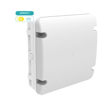 LUMINEUX 431126-WH Pebley Utility Square Bulkhead 12W/16W/18W 3CCT White Plug & Play IP65 