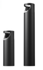 LUMINEUX 430688 Leighton Bollard Post 500mm with Root Kit Black