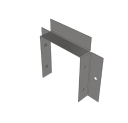 Unistrut FE22 Galv Trunking Flange 50x50mm 