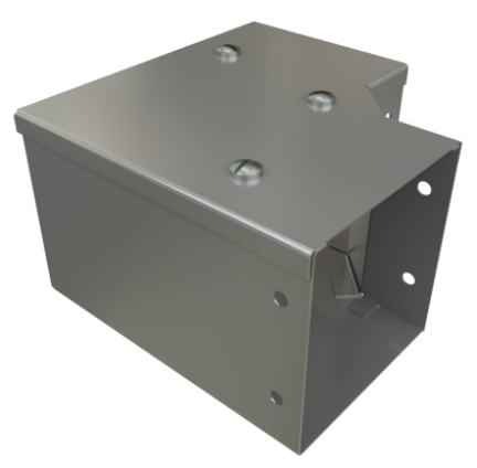 Unistrut FGB22 Galv Trunking Flat Gusset Bend 90 Degree 50x50mm 