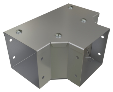 Unistrut FGT22 Galv Trunking Flat Gusset Tee Top Lid 50x50mm 