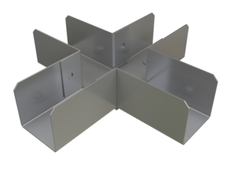 Unistrut FLT/CO Lighting Trunking Crossover 50x50 Galv