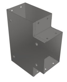Unistrut FST22 Galv Trunking Flat Square Tee Top Lid 50x50mm