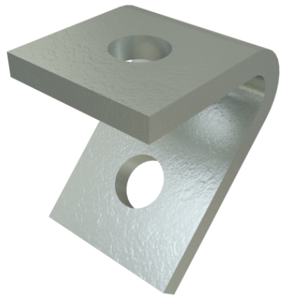 Unistrut P1186 45 Degree Channel Bracket 2 Hole