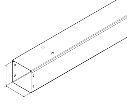 Unistrut TR22 Galv Trunking 50x50mmx3m 