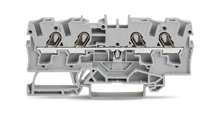WAGO 2004-1401 ATEX 4 Conductor Through Terminal Block Grey 4mm CAGE CLAMP®