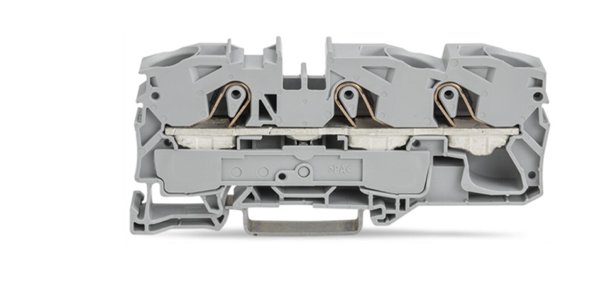 WAGO 2016-1301 ATEX 3 Conductor Through Terminal Block Grey 16mm CAGE CLAMP®