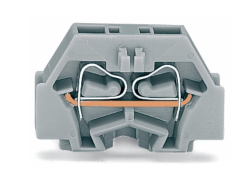 WAGO 261-341 CAGE CLAMP® 4-Conductor Terminal Block Snap In 2.5mm Grey