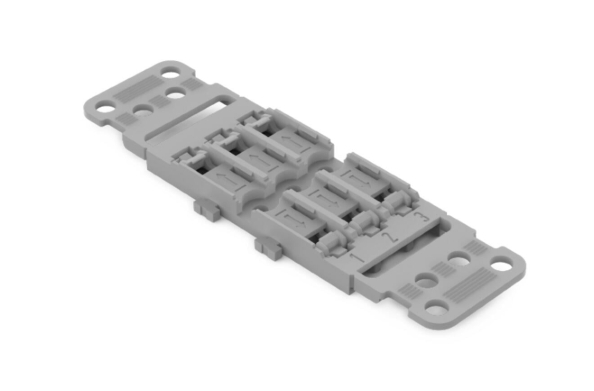 WAGO 221-2503 Mounting Carrier with Strain Relief 3-way