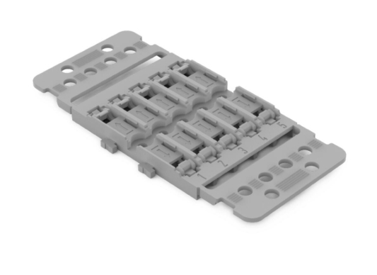 WAGO 221-2505 Mounting Carrier with Strain Relief 5-way