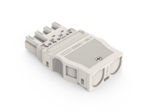 WAGO 770-134 4-pole Plug with Strain Relief Housing 4mm White