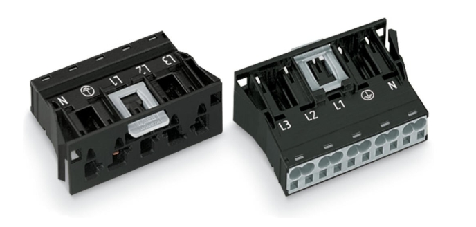 WAGO 770-715 5-Pole Snap-in Plug 4mm Black
