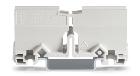 WAGO 773-331 ATEX Mounting Carrier for 2.5mm-6mm Terminals Light Grey