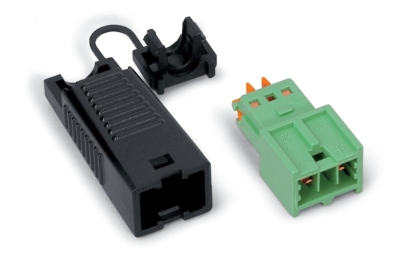 Wago 893-1012 Plug with Strain Relief Housing 2-Pole Green