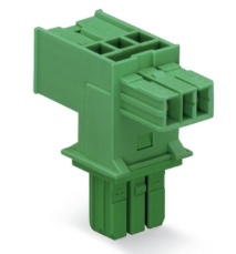 Wago 893-1606 T-Distribution Connector 2-pole 1 input 2 outputs Green