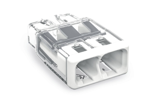 WAGO 2773-402 PUSH WIRE® 2 way Splicing Connector for Solid/Stranded Conductors 4mm White