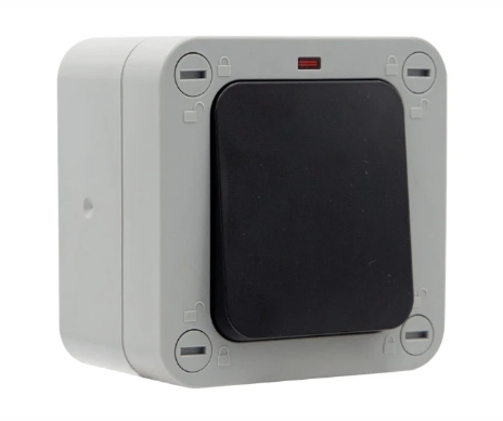 Timeguard TW1221 Weathersafe IP66 1 Gang 2 Way 20AX Switch with Neon