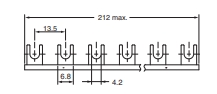 Omron G78-16-P2RF-E Short Busbar for G70 I/O Sockets
