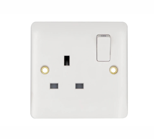 Vimark VP1207DP Pro 1 Gang 13A Switched Socket DP