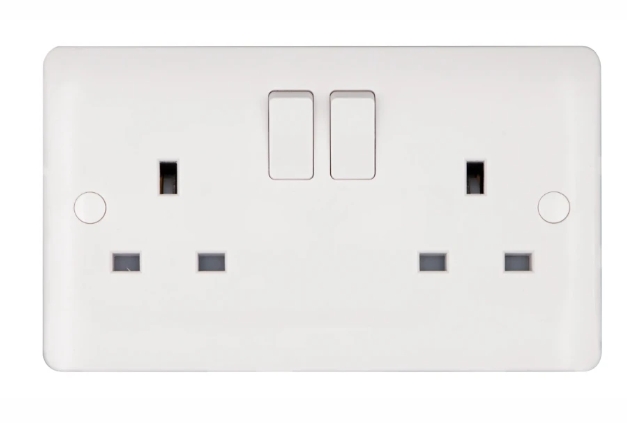 Vimark VP1209DP Pro 2 Gang 13A Switched Socket DP